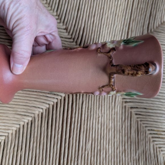 Roseville Pink Apple Blossom Vase - Picture 4 of 7